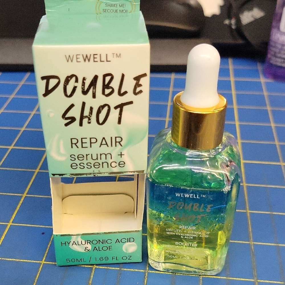 Double Shot Repair Serum + Essence Hyaluronic Acid & Aloe 50ml New Sealed Box